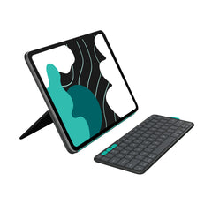 A Photo Of Logitech Flip Folio Case with Detachable Multi-Device Bluetooth Keyboard for iPad Pro & Air 11-Inch