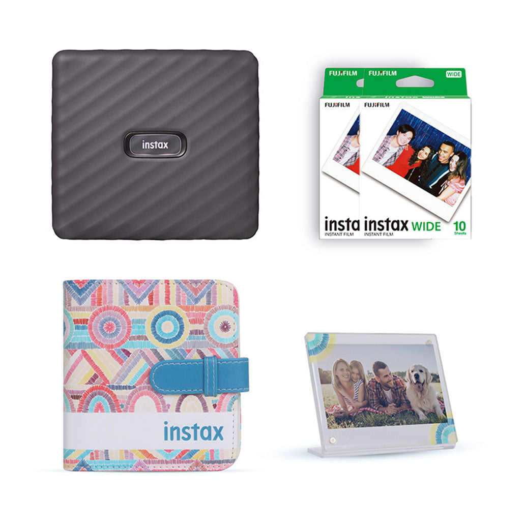 A Photo Of Fujifilm Instax Wide Link - Smartphone Printer Photo Kit – Gray