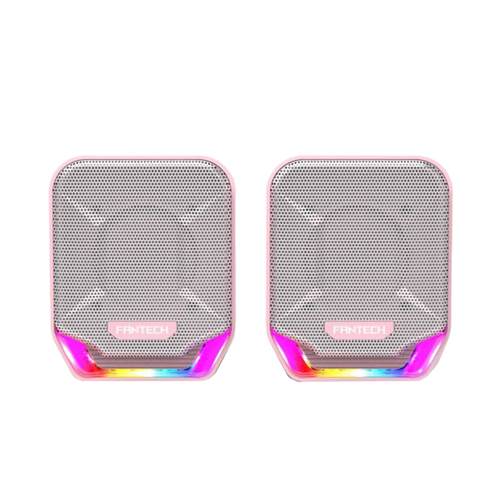 A Photo Of Fantech GS202 SONAR - USB RGB Gaming & Music Speaker (Pink Sakura Edition)