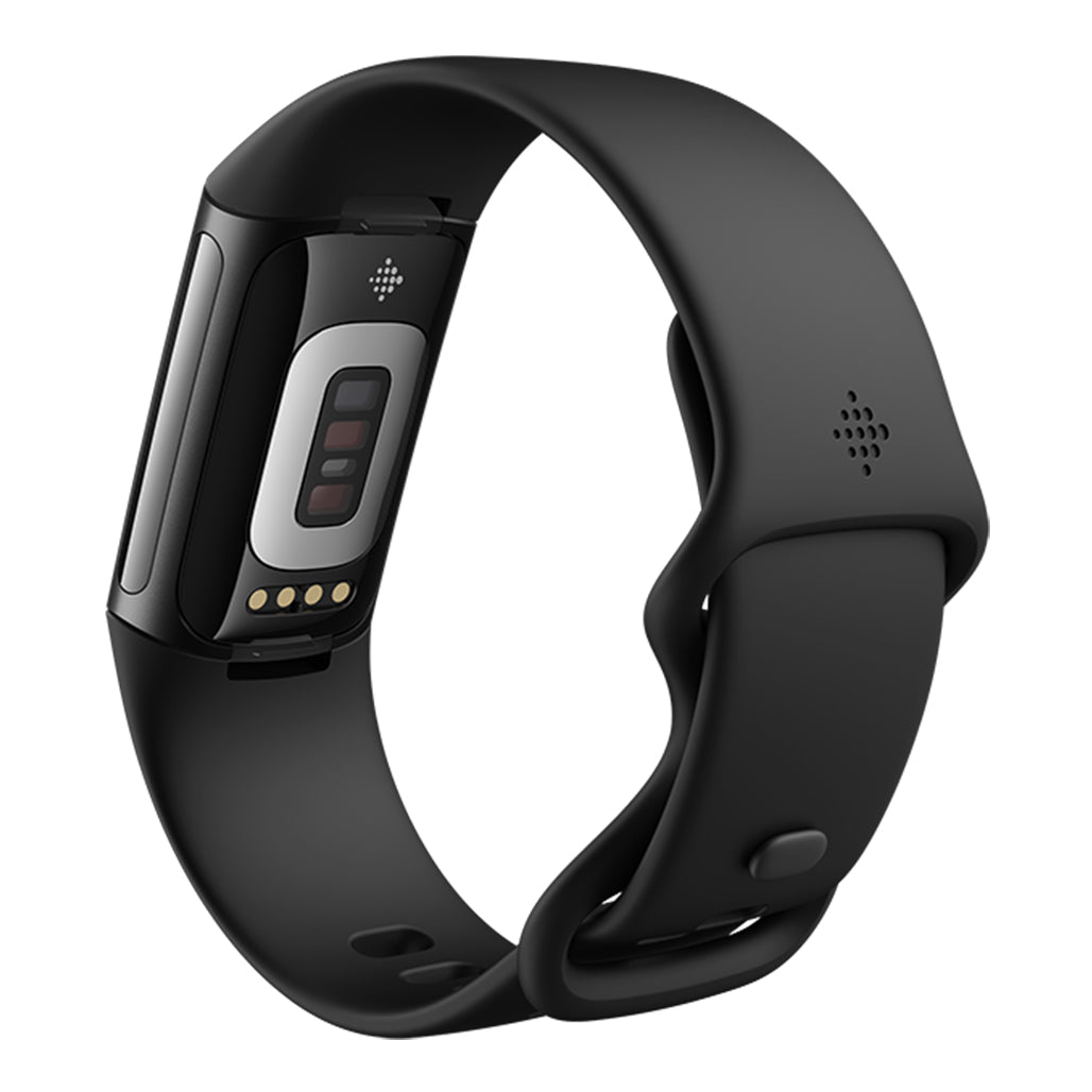 A Photo Of Fitbit Charge 6 - Premium Fitness Tracker - Obsidian/Black Aluminum