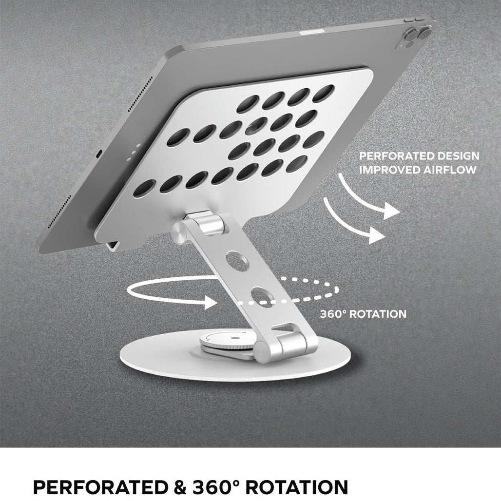 A Photo Of Momax Fold Stand Mila - Rotatable Tablet Stand with 360° Rotation and Heat Dissipation