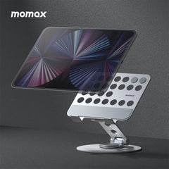 A Photo Of Momax Fold Stand Mila - Rotatable Tablet Stand with 360° Rotation and Heat Dissipation