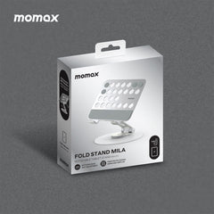 A Photo Of Momax Fold Stand Mila - Rotatable Tablet Stand with 360° Rotation and Heat Dissipation