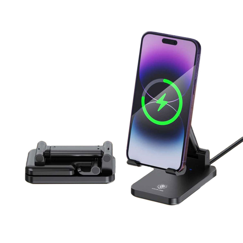 A Photo Of Green Lion Foldable Wireless Charging Stand(15W Power Output)