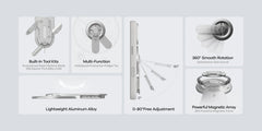 A Photo Of Aulumu G05 Pro Multi-Function MagSafe Kickstand with Built-In Mini Tool Kit