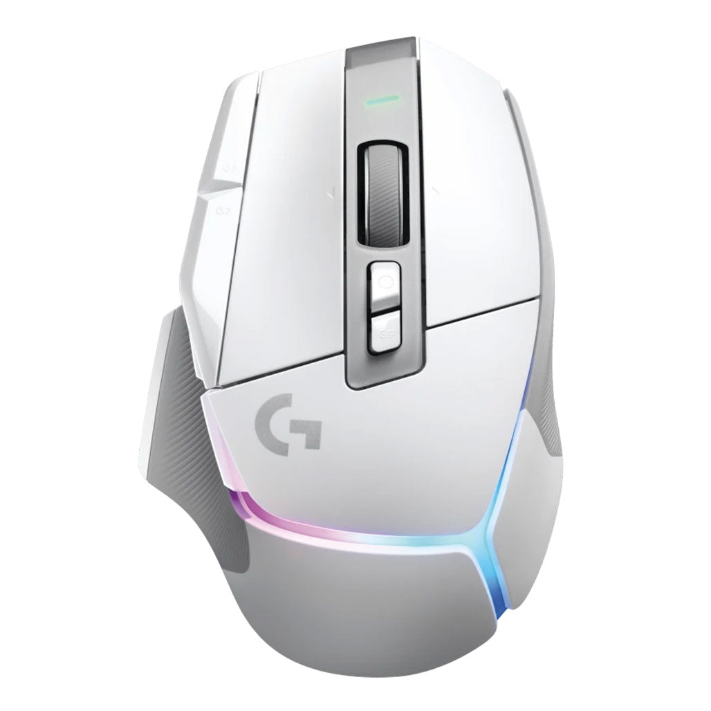 A Photo Of Logitech 910-006172 G502 X Plus - Wireless RGB Gaming Mouse - White - LIGHTFORCE Hybrid Switches, LIGHTSPEED Technology, HERO 25K Sensor