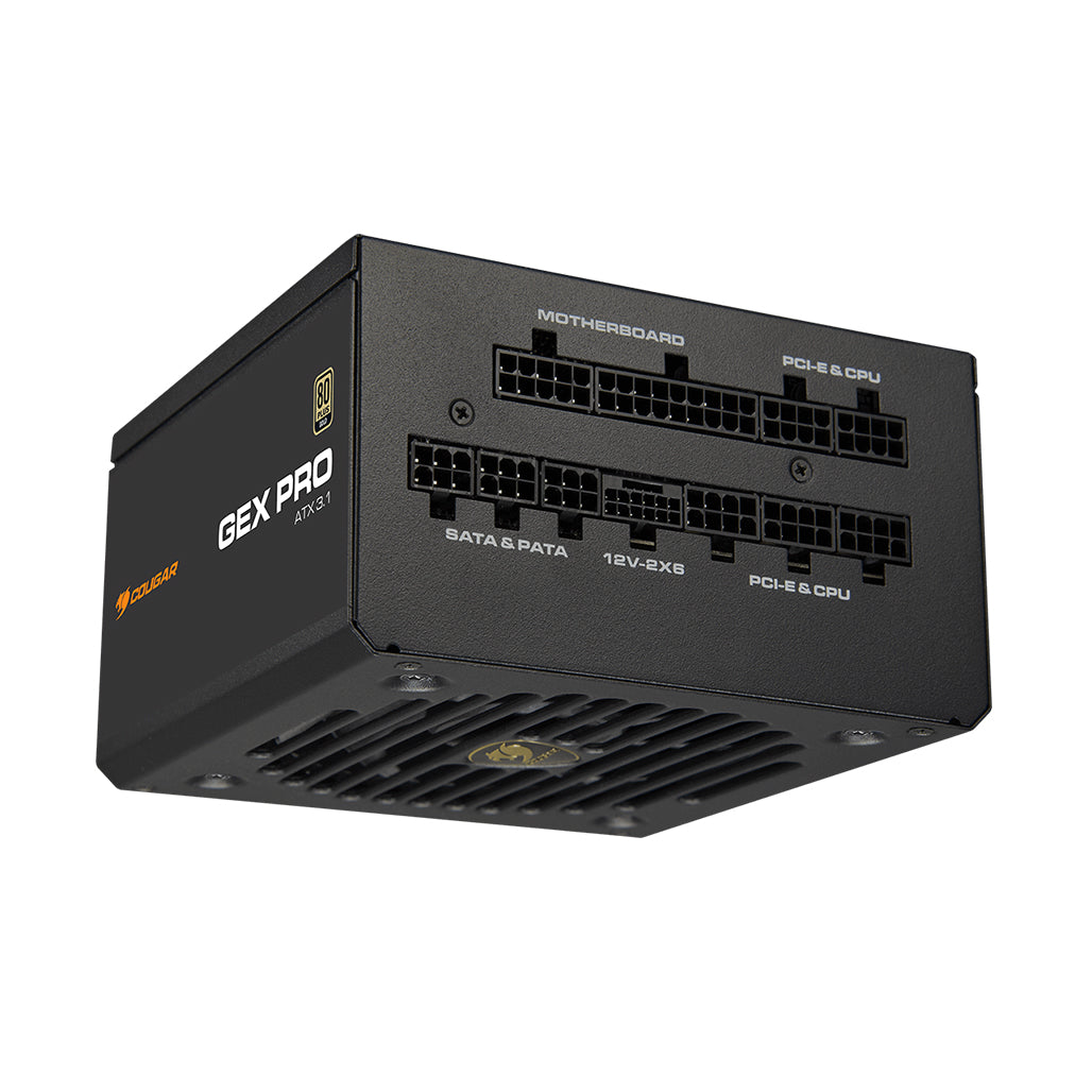 A Photo Of COUGAR GEX PRO 650W/750W/850W Power Supply – 80 PLUS Gold, PCIe 5.1 Support, HDB Fan, Fully Modular, Efficient & Silent Performance