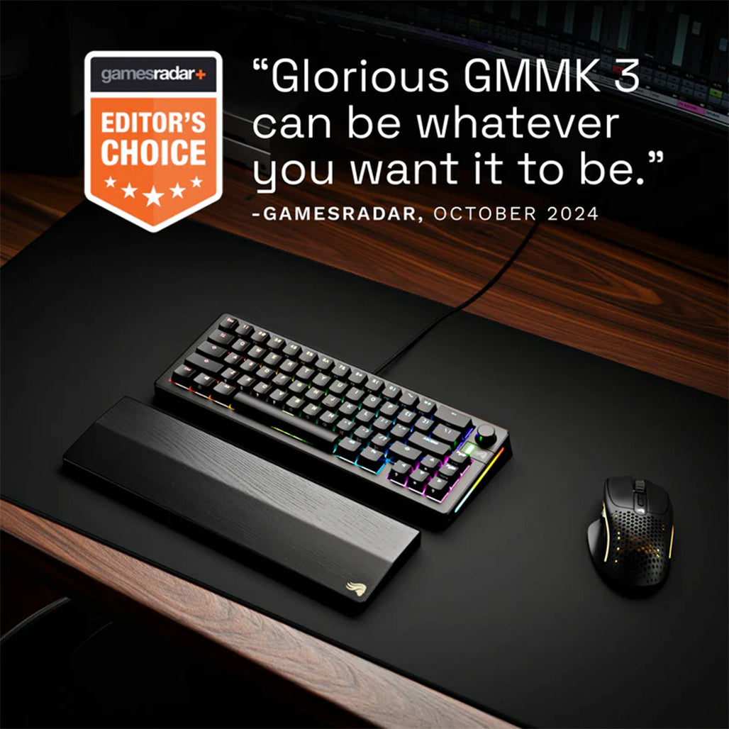 A Photo Of Glorious GMMK 3 75% Mechanical Gaming Keyboard with Arabic Keys – Red Switch, Hot-Swappable, RGB Backlit