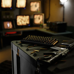 A Photo Of Glorious GMMK 3 75% Mechanical Gaming Keyboard with Arabic Keys – Red Switch, Hot-Swappable, RGB Backlit