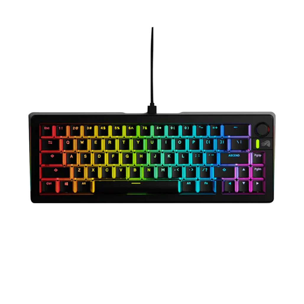 A Photo Of Glorious GMMK 3 75% Mechanical Gaming Keyboard with Arabic Keys – Red Switch, Hot-Swappable, RGB Backlit