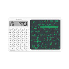 A Photo Of Green Lion CalcWrite Pro Calculator-Writing Pad Combo - White