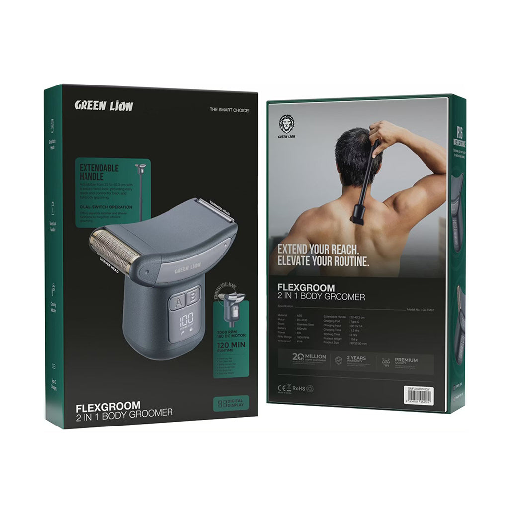 A Photo Of Green Lion Flexgroom 2 in 1 Body Groomer