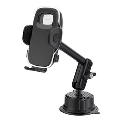 A Photo Of Green Lion GX-38 Universal Suction Phone Holder – 360° Adjustable Car Mount with Washable Suction Cup, 1.5kg Load, for Windshield, Dashboard & Window – Black