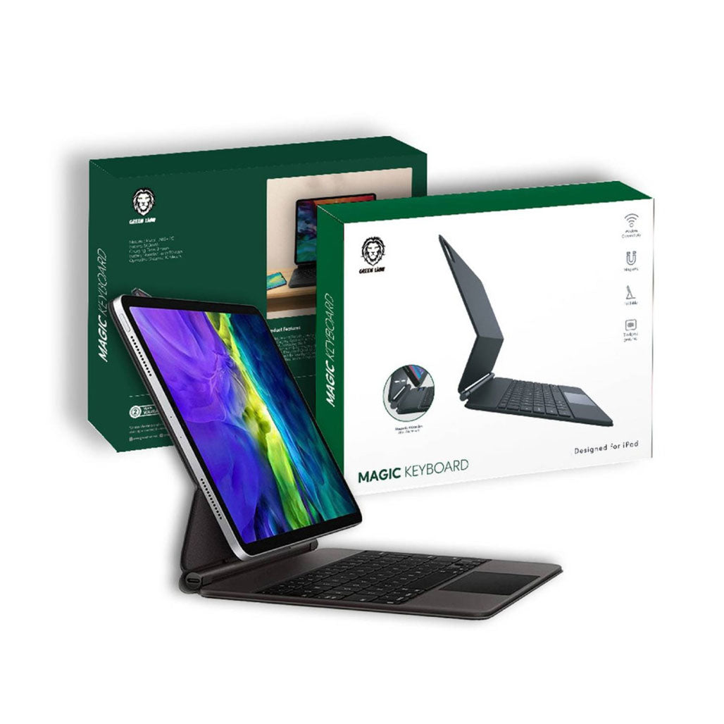 A Photo Of Green Lion Magic Keyboard (Arabic/English) 500mAh - Black