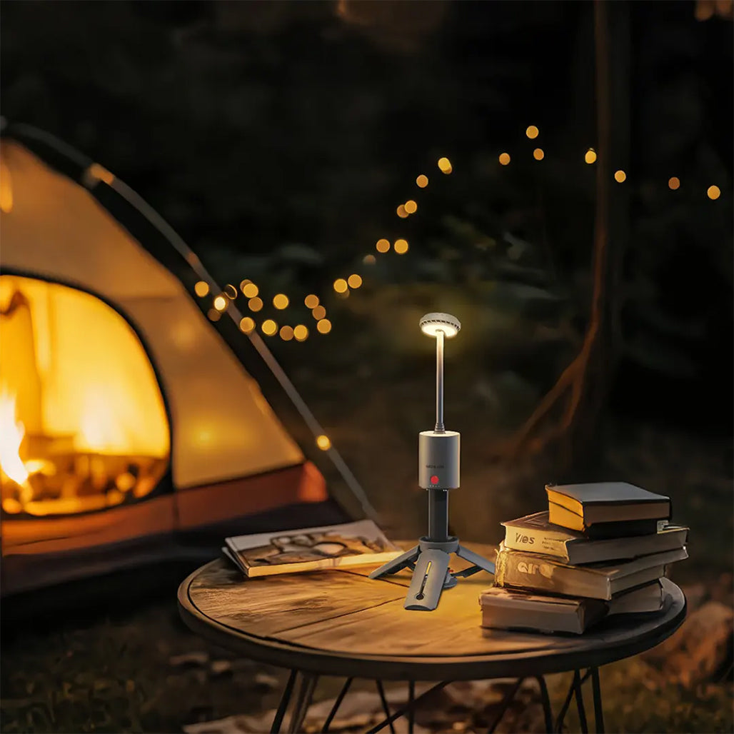 A Photo Of Green Lion Mini Camping Light Compact | Powerbank | Adjustable – Gray