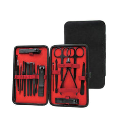 A Photo Of Green Lion GNMTRVL18BK 18 in 1 Manicure Travel Cutter - Black