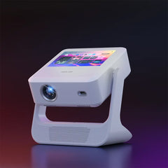 A Photo Of Green Lion Orion Portable Projector – White | High-Definition Home & Business Projection