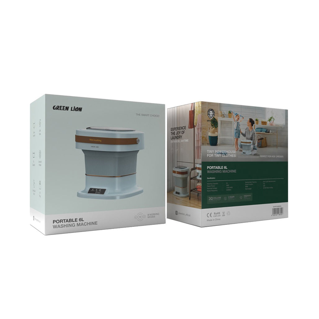 A Photo Of Green Lion Portable 6L Washing Machine – Compact Laundry Solution for Travel and Small Spaces