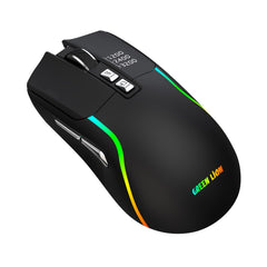 A Photo Of Green Lion Rechargeable Gaming Mouse - Black