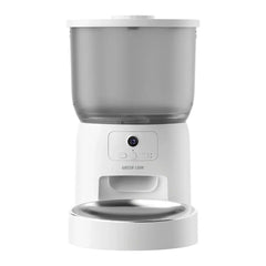 A Photo Of Green Lion Smart Pet Feeder with Stainless Steel Bowl - white