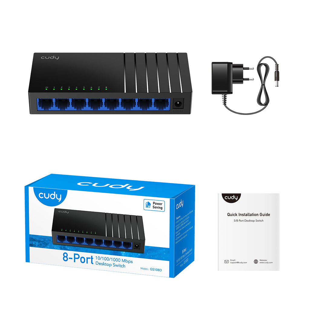 A Photo Of Cudy 8-Port Gigabit Switch - GS108D