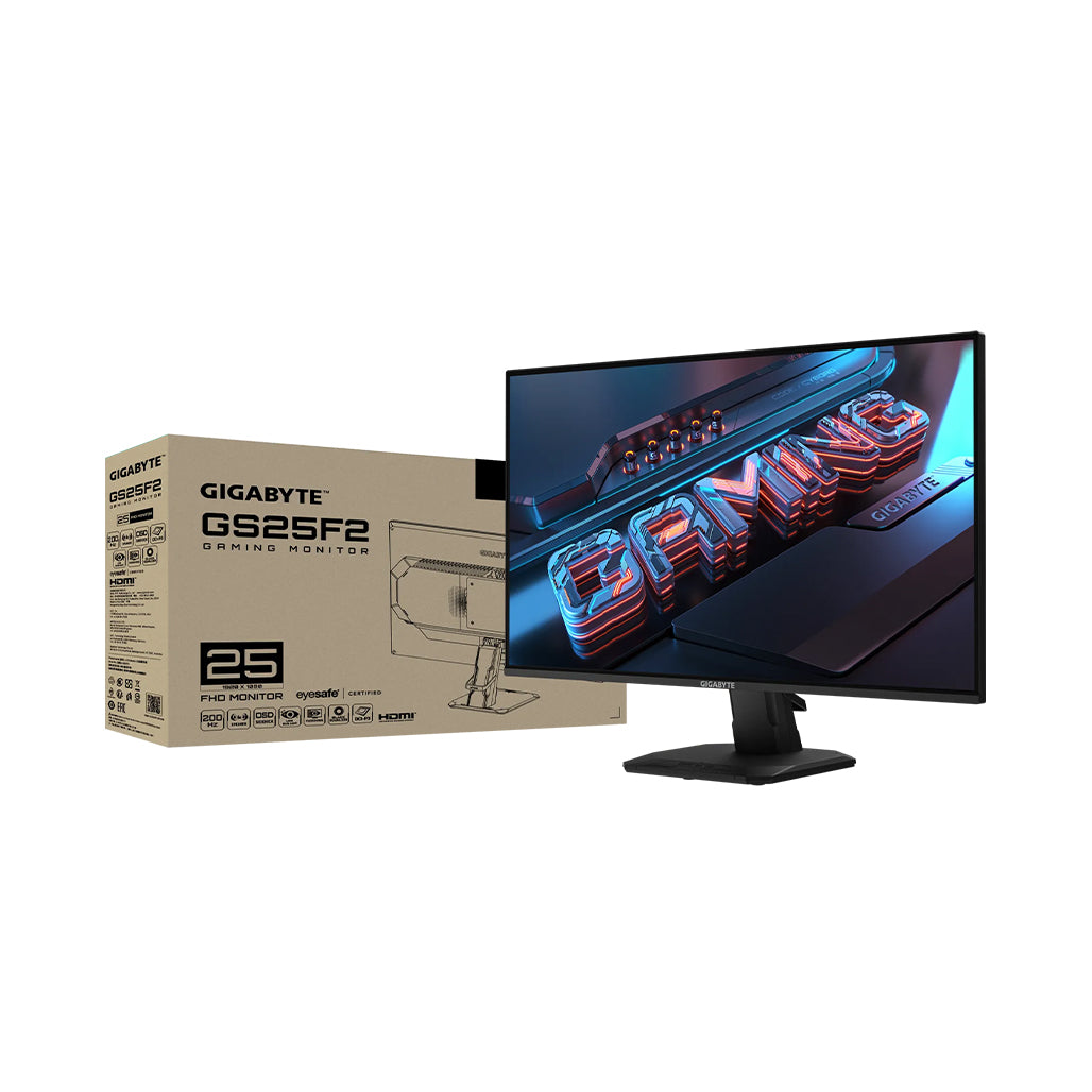 A Photo Of Gigabyte GS25F2 24.5” FHD 200Hz Gaming Monitor with 1ms Response, Adaptive Sync & SuperSpeed IPS