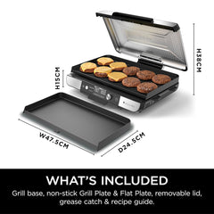 A Photo Of Ninja Sizzle Pro XL Grill & Flat Plate - GX101UK