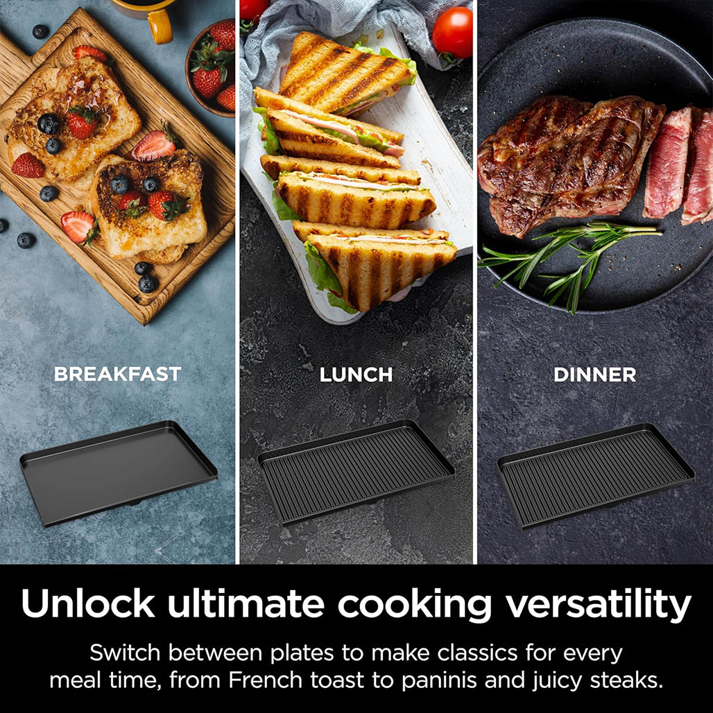 A Photo Of Ninja Sizzle Pro XL Grill & Flat Plate - GX101UK
