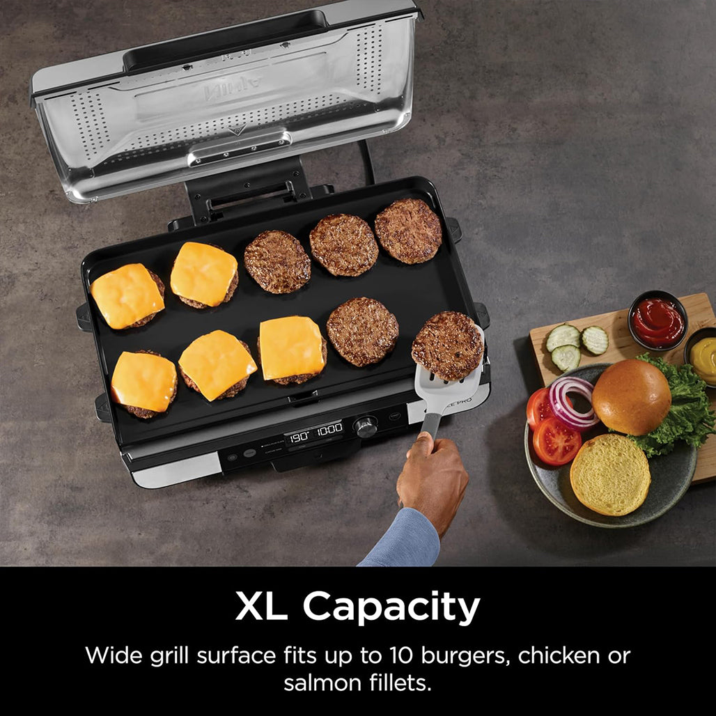 A Photo Of Ninja Sizzle Pro XL Grill & Flat Plate - GX101UK