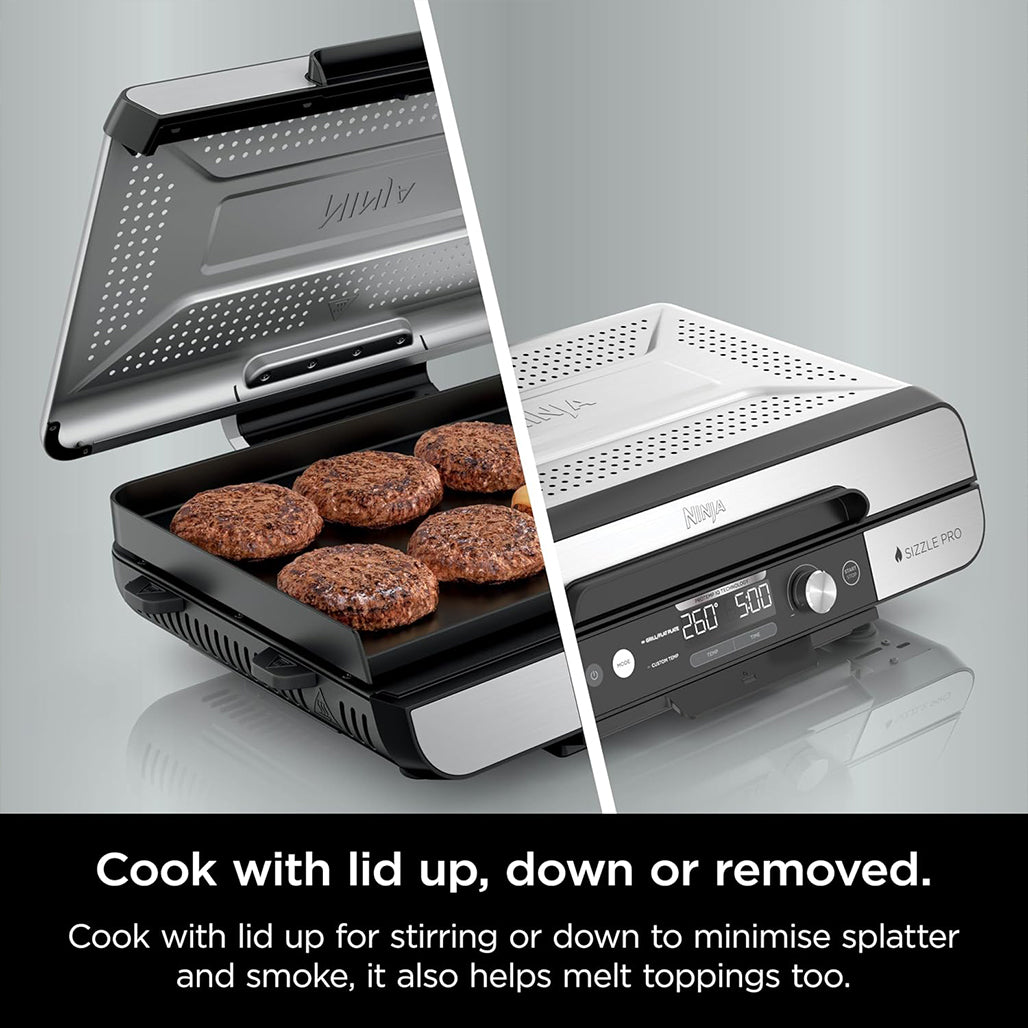 A Photo Of Ninja Sizzle Pro XL Grill & Flat Plate - GX101UK