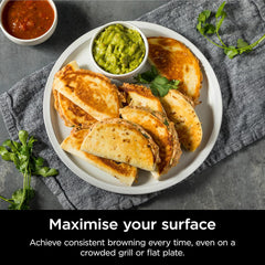 A Photo Of Ninja Sizzle Pro XL Grill & Flat Plate - GX101UK
