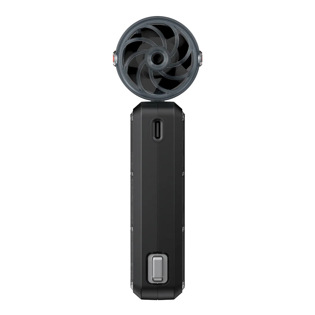 A Photo Of Skinarma GYRO USB-C Portable Handheld Fan – High-Speed, Compact Cooling Solution