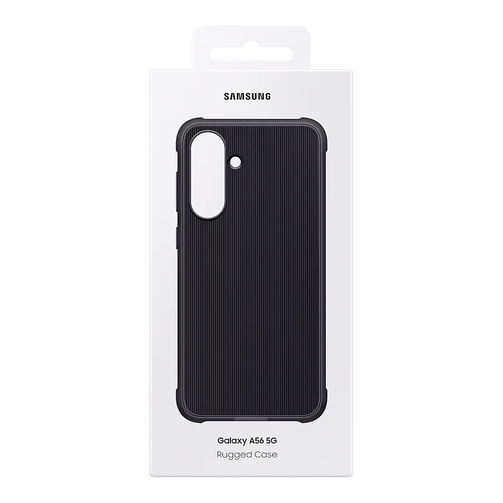 A Photo Of Samsung Galaxy A56 5G Rugged Case – Shockproof Military-Grade Protective Cover, Eco-Friendly Grip, Black