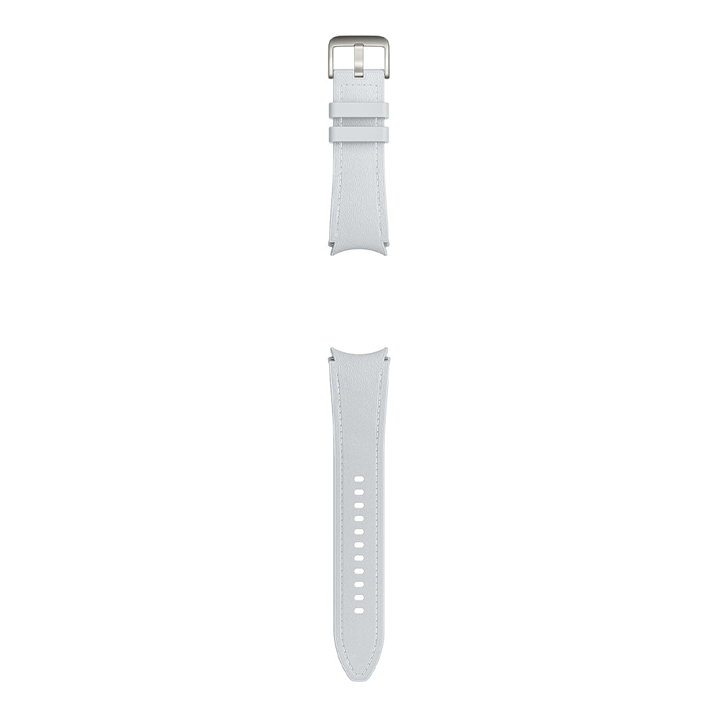 A Photo Of Samsung Galaxy Watch Hybrid Eco-Leather T-Buckle Band - 20mm - M/L - Silver