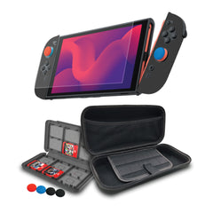 A Photo Of GamerTek 9-in-1 Nintendo Switch 2 Starter Kit – Travel Case, Game Card Holder, Screen Protector & Accessories