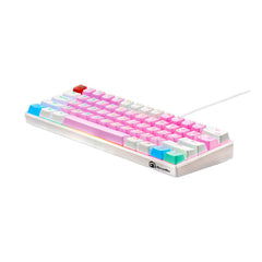 A Photo Of GamerTek GK60 Mini Gaming Keyboard - Cotton Candy | Mechanical RGB Compact Keyboard with Outemu Red Switches
