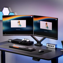 A Photo Of GamerTek Pivot Core Single/Dual Monitor Arm – Black