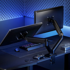 A Photo Of GamerTek Pivot Core Single/Dual Monitor Arm – Black