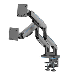 A Photo Of GamerTek Pivot Dual RGB Monitor Arm – Black