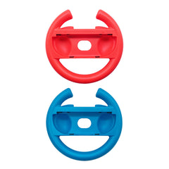 A Photo Of GamerTek Racing Steering Wheel 2-Pack for Nintendo Switch 2 – Red & Blue Joy-Con Controllers Compatible