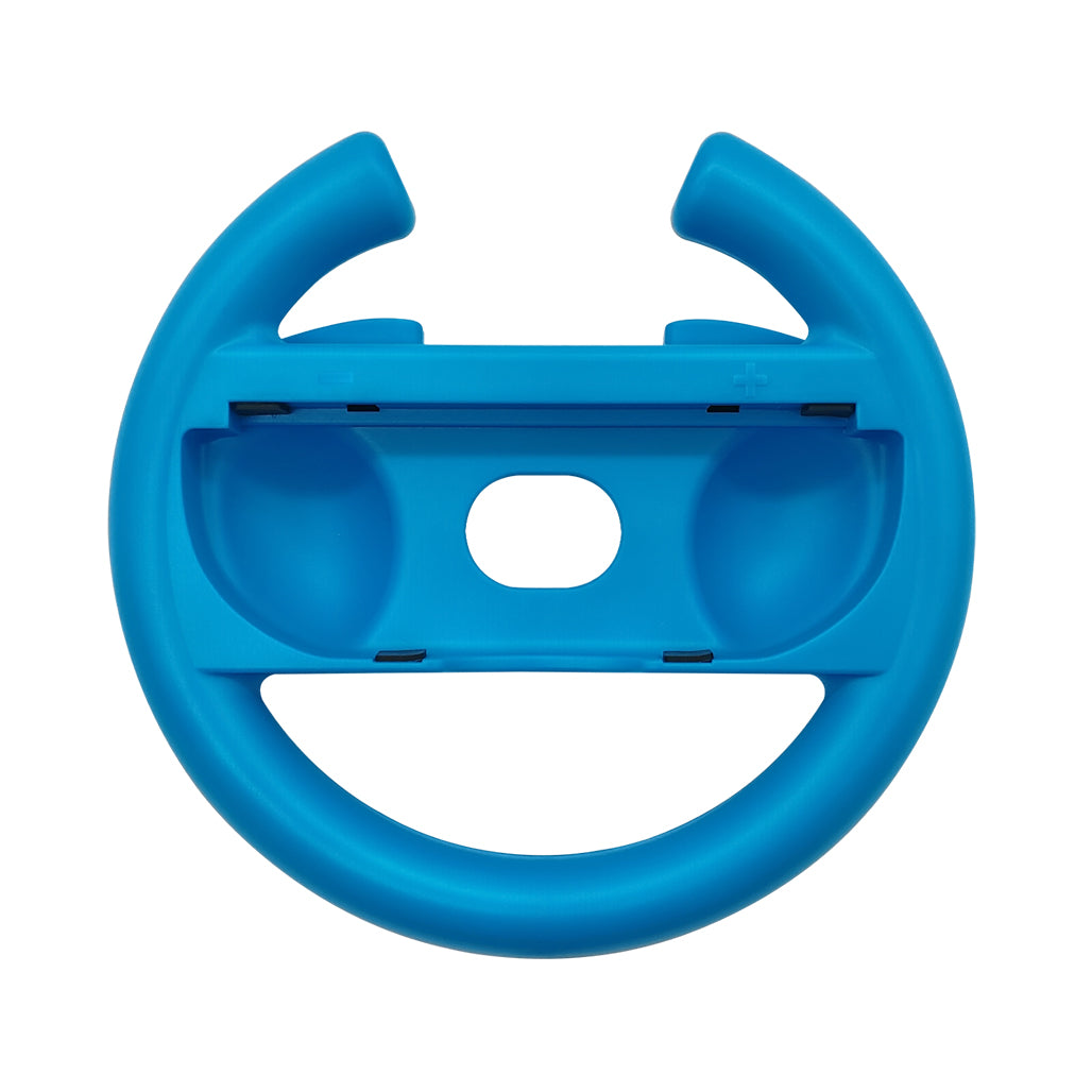 A Photo Of GamerTek Racing Steering Wheel 2-Pack for Nintendo Switch 2 – Red & Blue Joy-Con Controllers Compatible