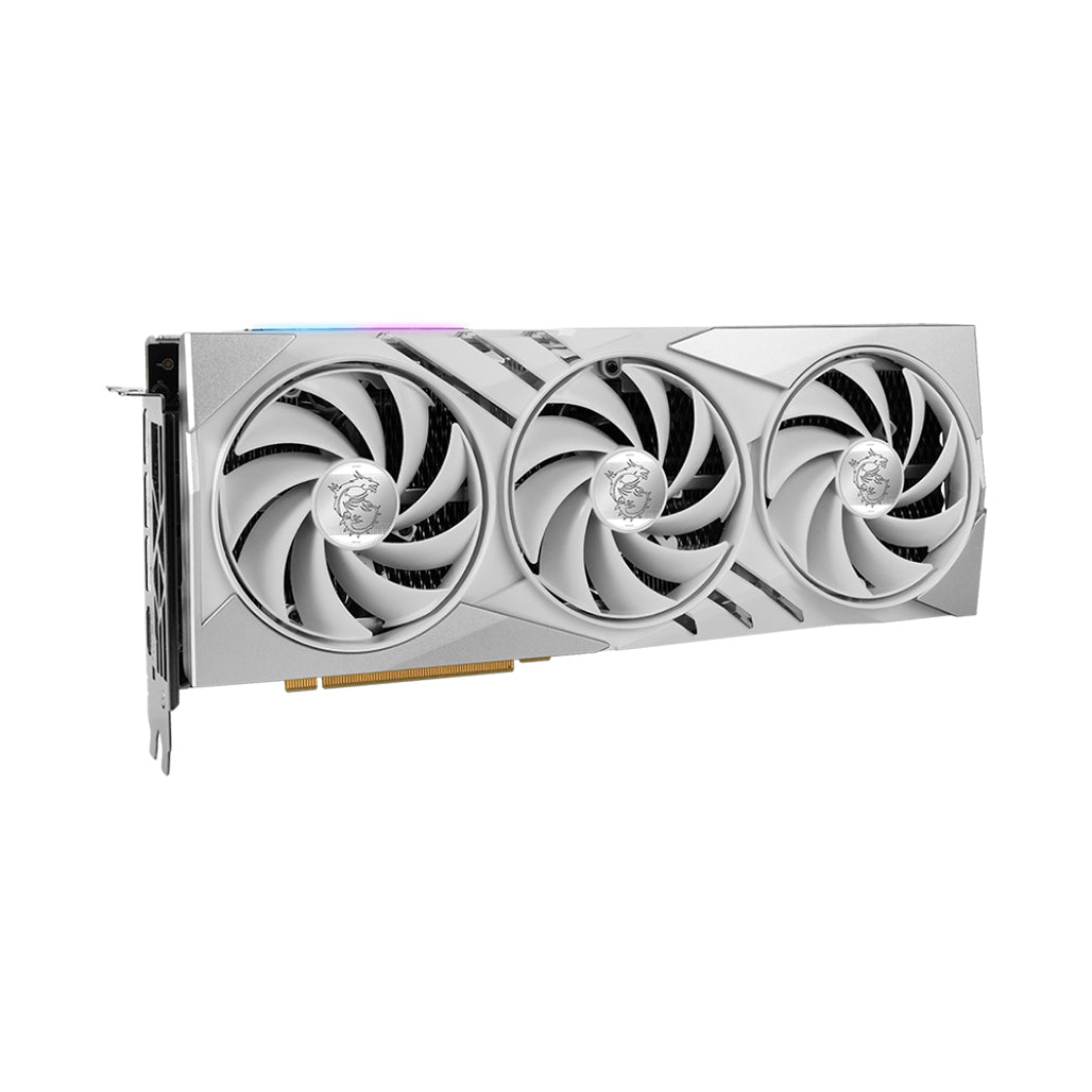 A Photo Of MSI GeForce RTX 4070 Ti SUPER GAMING X SLIM WHITE – 16GB GDDR6X GPU