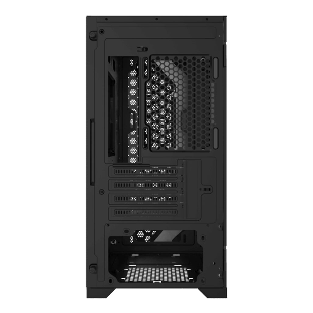 A Photo Of Xigmatek Gemini II Black | High-Airflow Micro-ATX Gaming Case