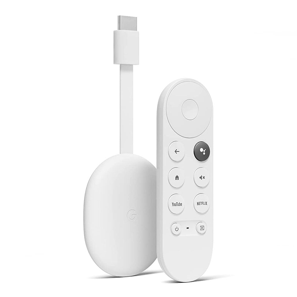 A Photo Of Google Chromecast with Google TV (4K) - Snow | Smart Streaming Device with HDR & Voice Control
