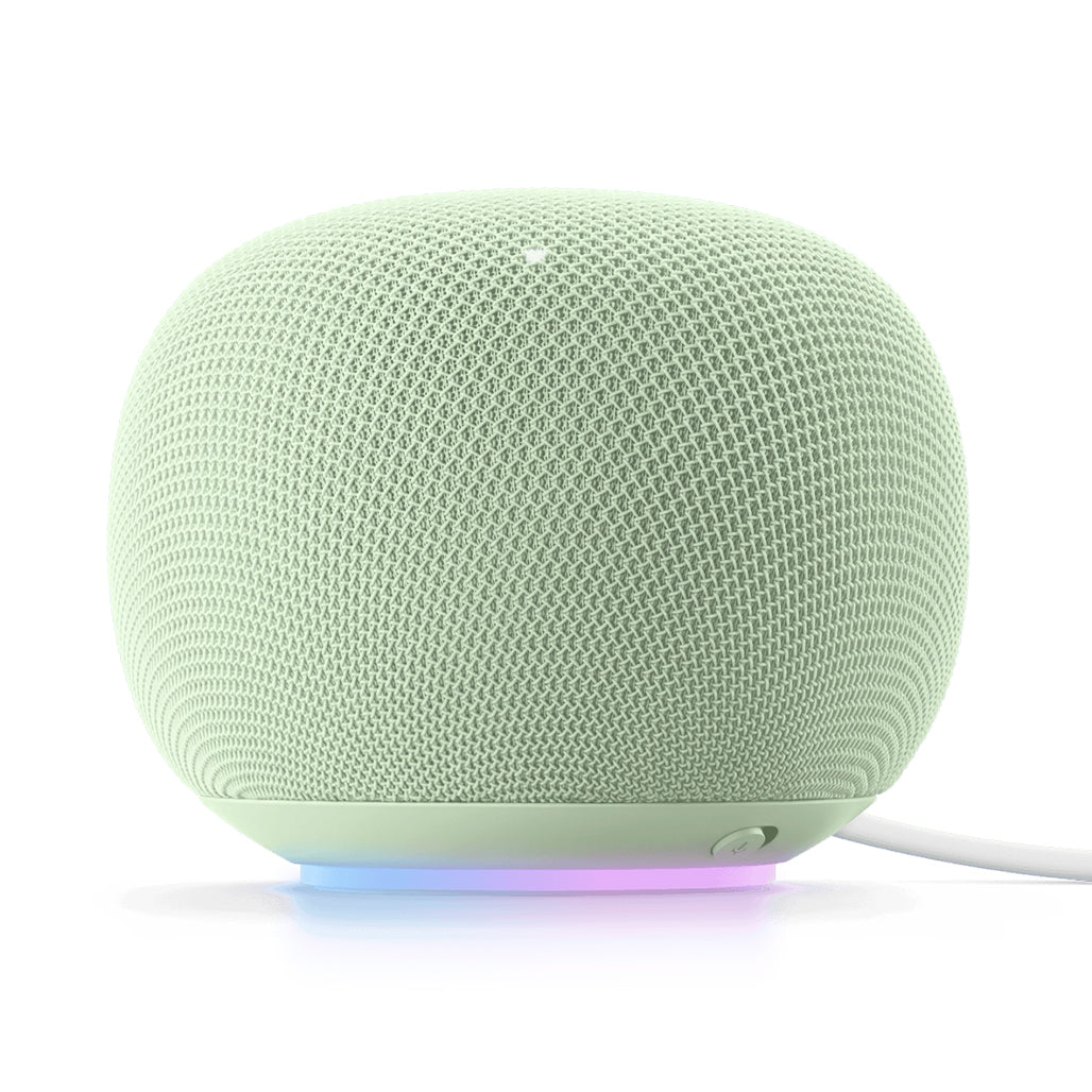 A Photo Of Google Home Speaker with Gemini AI Voice Assistant