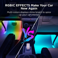 A Photo Of Govee RGBIC LED Interior Car Lights – Smart App-Controlled Ambient Lighting with Music Sync
