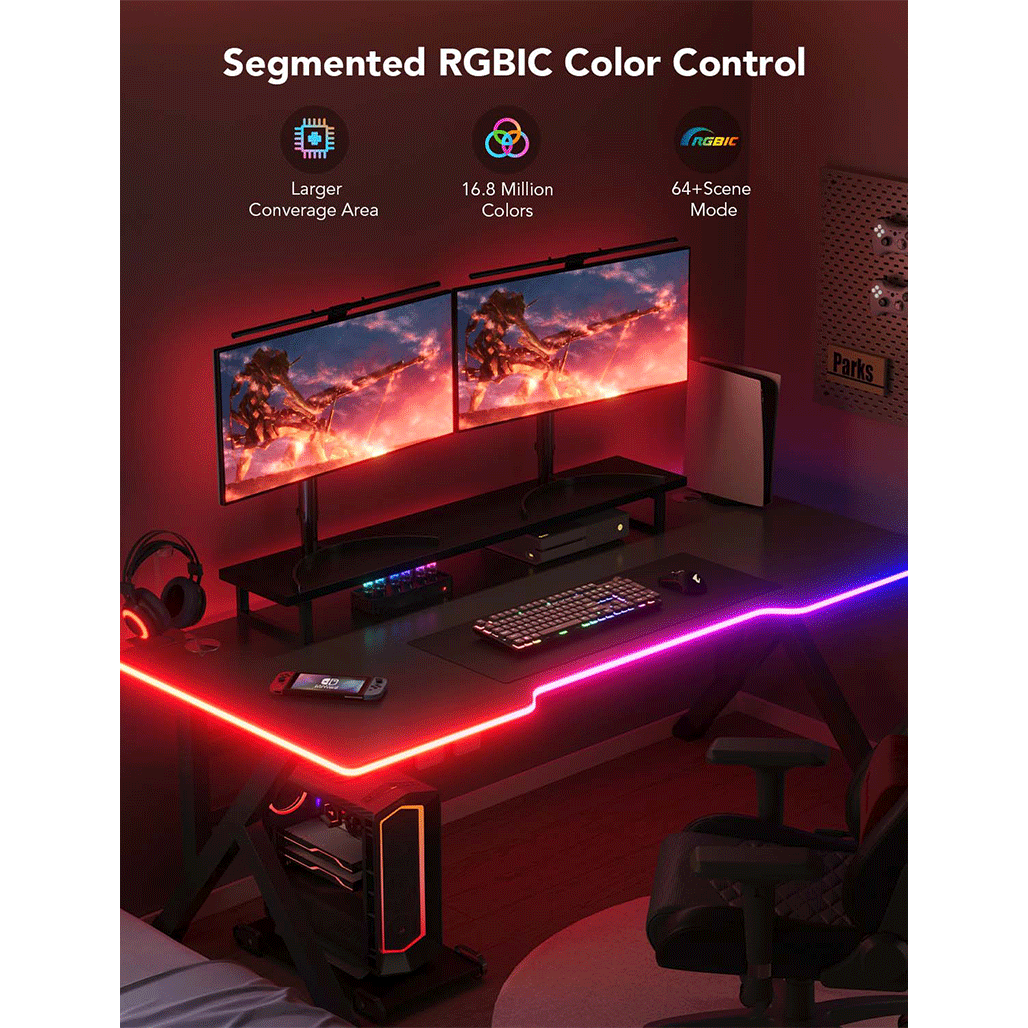 A Photo Of Govee RGBIC LED Neon Rope Lights for Desks - 3 meters | H61C32D1