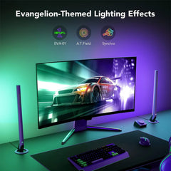 A Photo Of Govee RGBIC Wi-Fi Gaming Light Bars with Smart Dial Controller