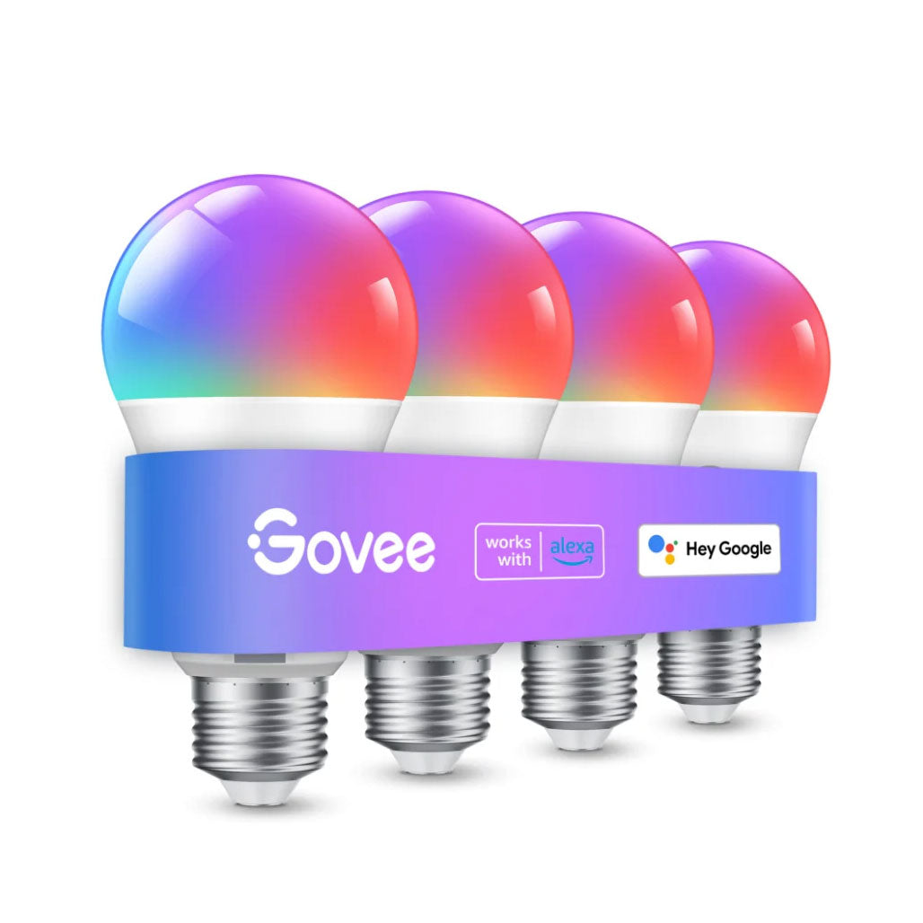 A Photo Of Govee RGBWW Smart LED Bulb (4 Pack) - App & Voice-Controlled, Music Sync, DIY & Group Control