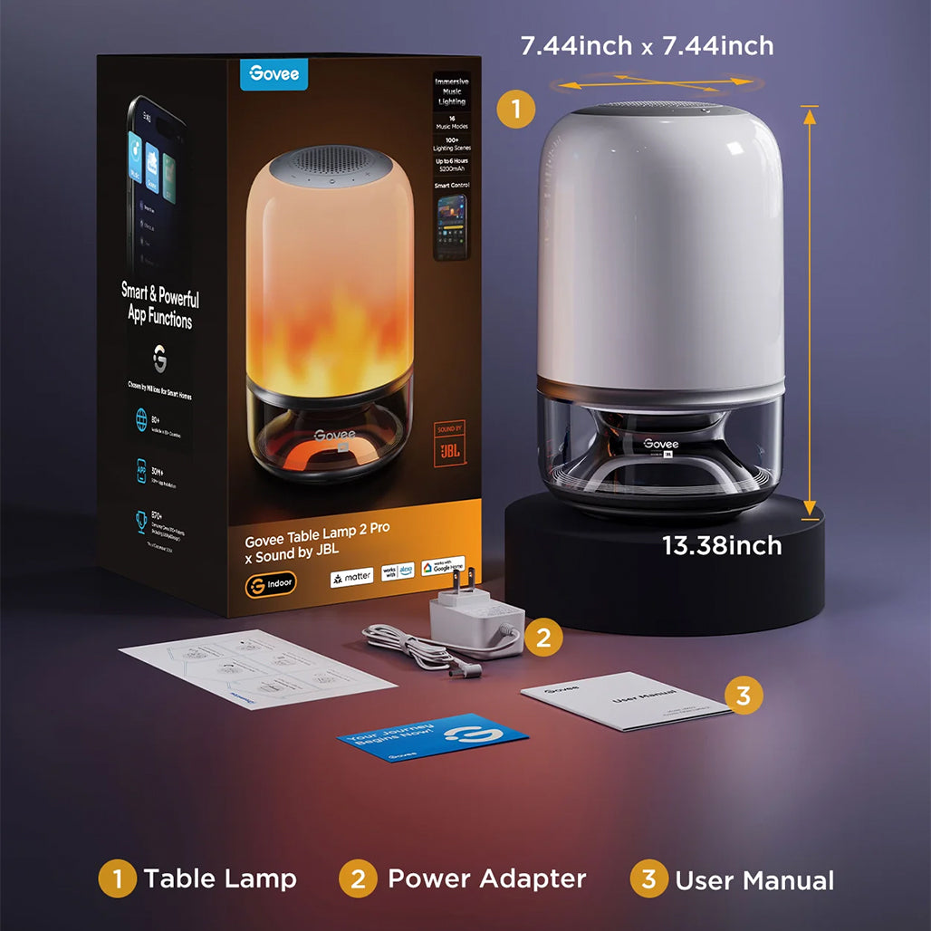 A Photo Of Govee Table Lamp 2 Pro x Sound by JBL